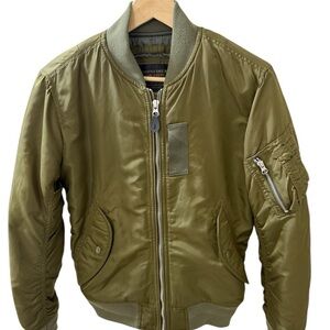 Spao Regiment Authentics Since 1980 Olive Green Bomber Jacket Size Small Japan